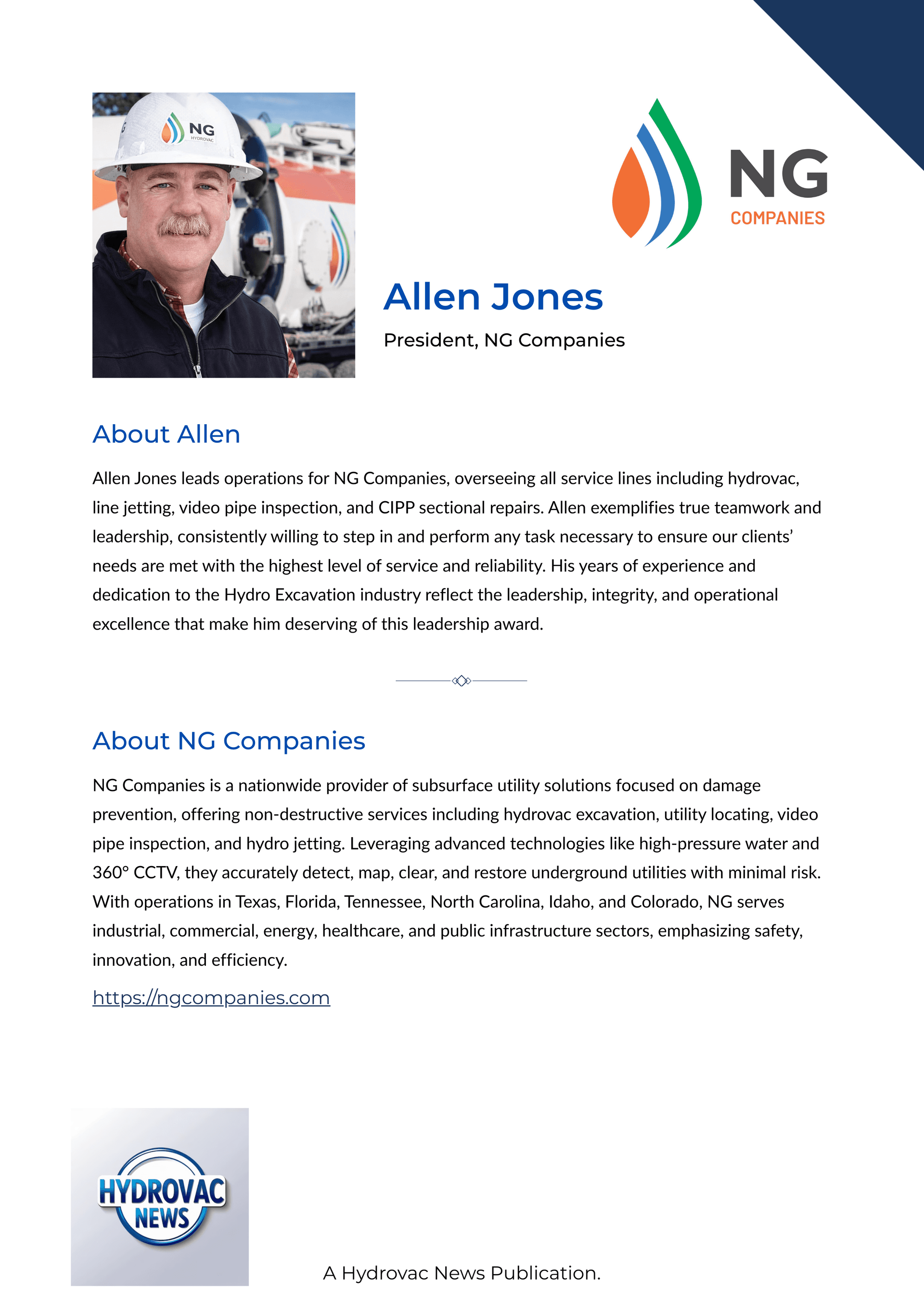 Allen Jones - NG Companies