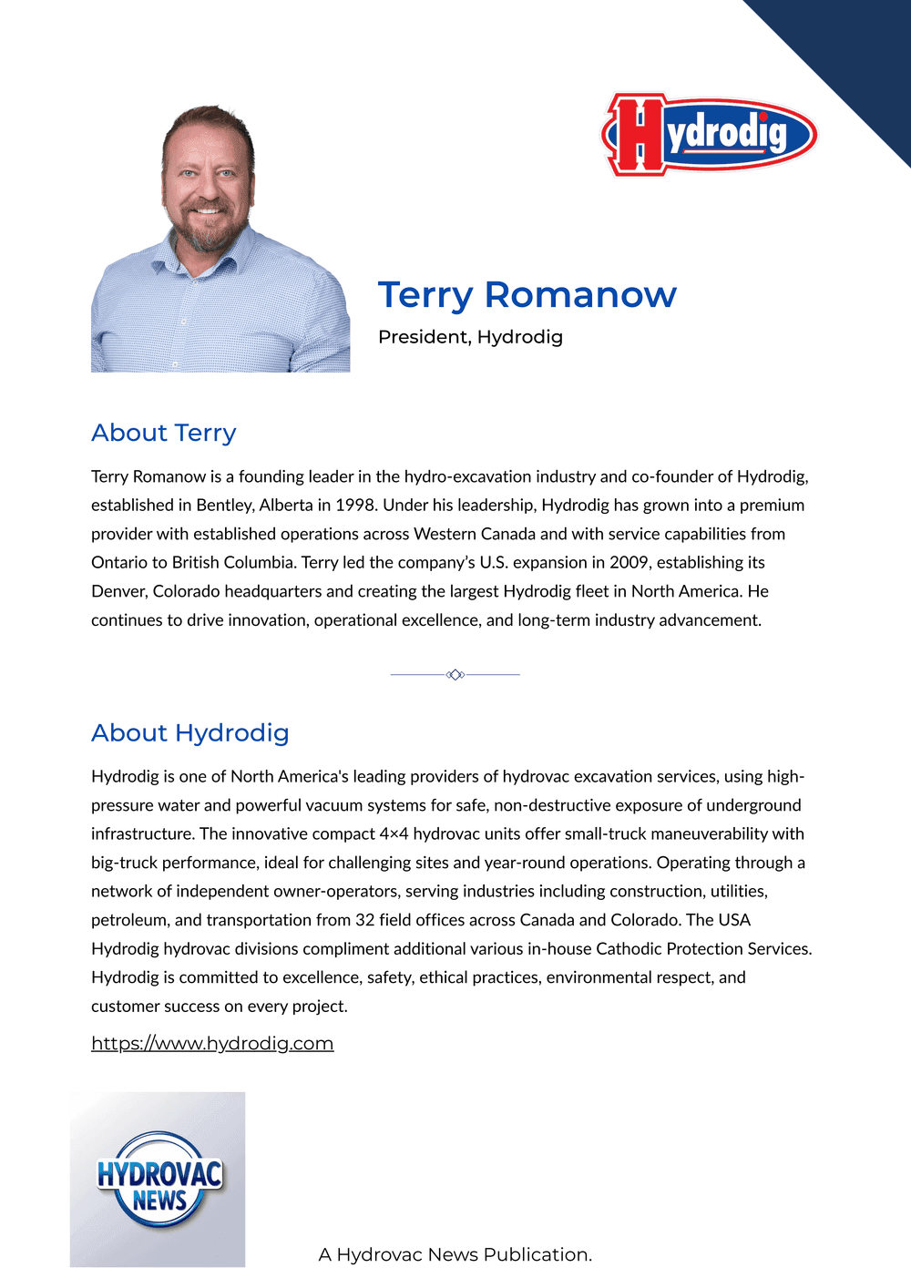 Terry Romanow - Hydrodig